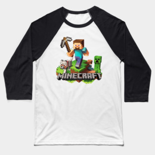 Minecraft Steve Adventure Baseball T-Shirt