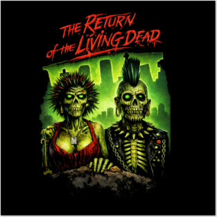 Return of the Living Dead T-Shirt - Classic Zombie Horror Fan Apparel Posters and Art