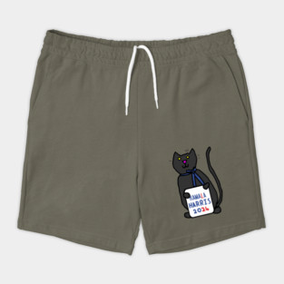 Cute Cat with Kamala Harris 2024 Sign Shorts