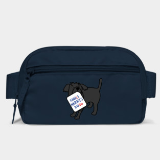 Cute Dog with Kamala Harris 2024 Sign Bag