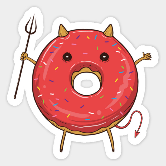 Devil Donut Magnet by GoshWow®