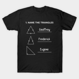 Triangle Name The Triangles Funny Math T-Shirt