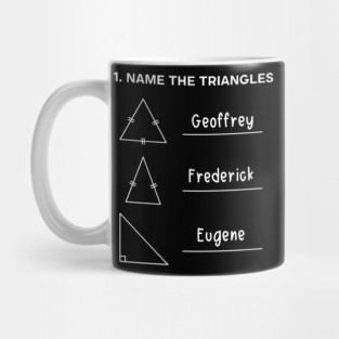 Triangle Name The Triangles Funny Math Mug