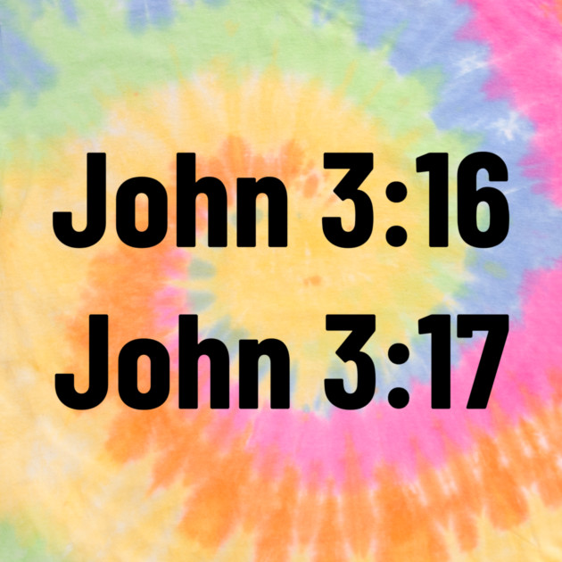 John 3:16 and John 3:17 by Teeseshirts