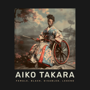 Aiko Takara - the first female black disabled Samurai T-Shirt