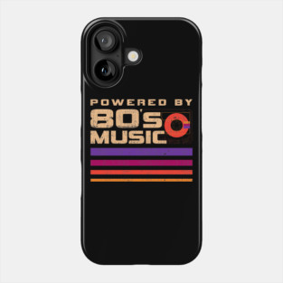 Powered By 80s Music Phone Case