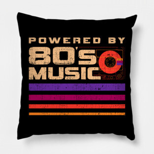 Powered By 80s Music Pillow