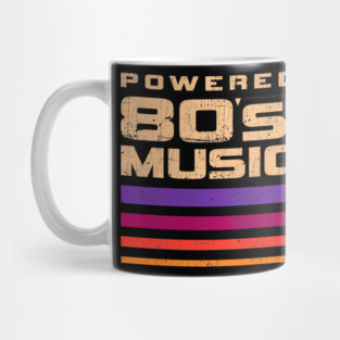 Powered By 80s Music Mug