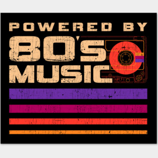 Powered By 80s Music Posters and Art