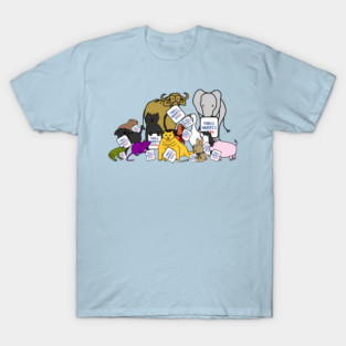 Animals with Kamala Harris Signs T-Shirt