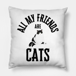 All My Friends Are Cats Pillow