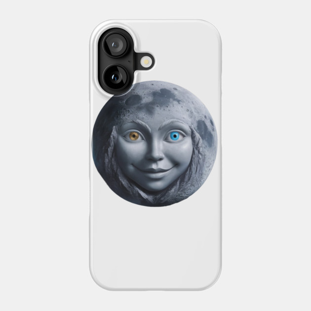 Moon Woman Face Phone Case by animegirlnft