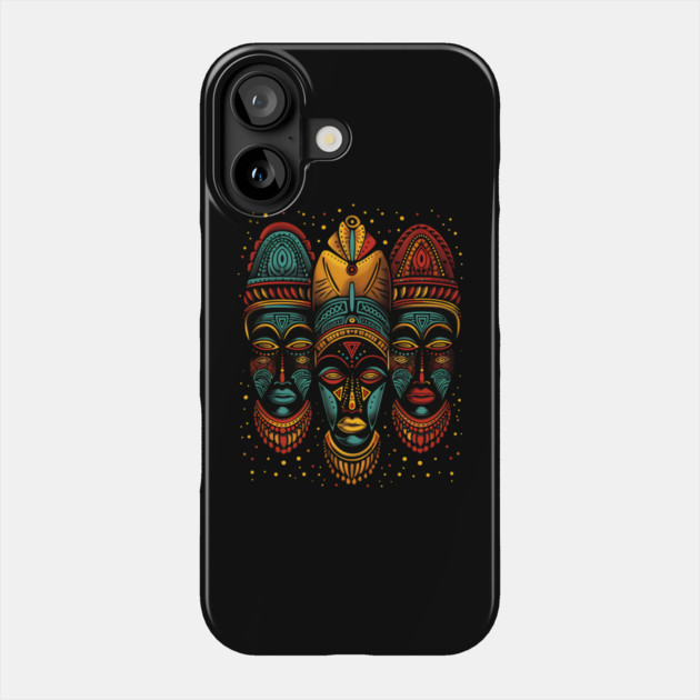 African Masks, African Art Phone Case by UrbanLifeApparel