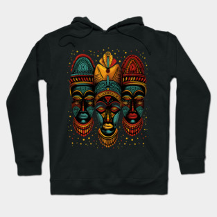 African Masks, African Art Hoodie