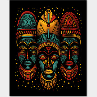 African Masks, African Art Posters and Art