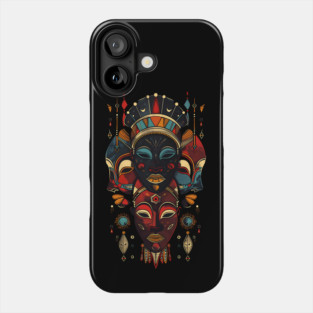 Abstract African Masks, African Art Phone Case
