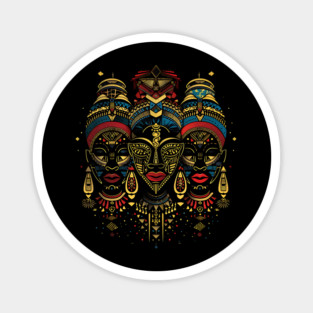 Modern African Masks, African Art Magnet