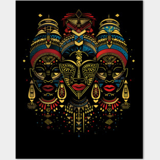 Modern African Masks, African Art Posters and Art