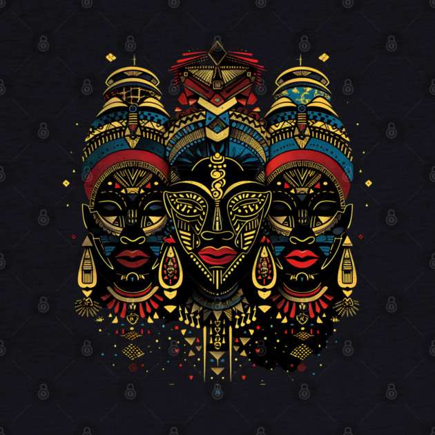 Modern African Masks, African Art by UrbanLifeApparel