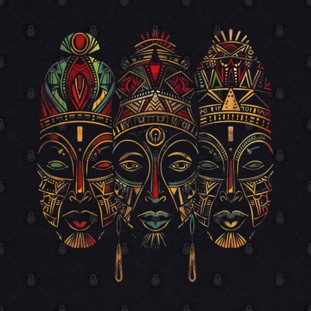Tribal African Masks, African Art by UrbanLifeApparel