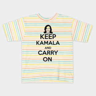 KEEP KAMALA AND CARRY ON COCONUT TREE ELECTION SHIRT STICKER Kids T-Shirt