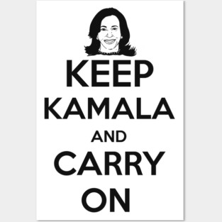 KEEP KAMALA AND CARRY ON COCONUT TREE ELECTION SHIRT STICKER Posters and Art
