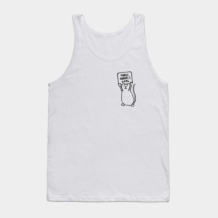 Small Cat and Kamala Harris 2024 Sign Tank Top