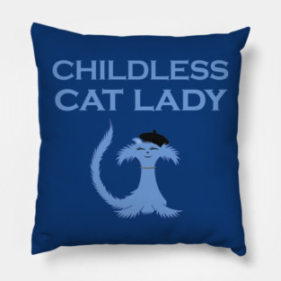 Childless Cat lady Pillow