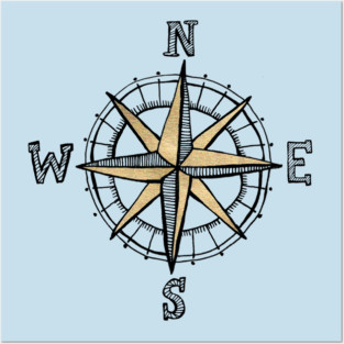 Compass Posters and Art