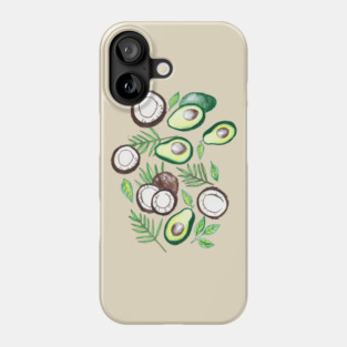 Coconuts and Avocados Phone Case