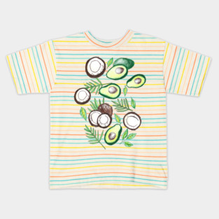 Coconuts and Avocados Kids T-Shirt