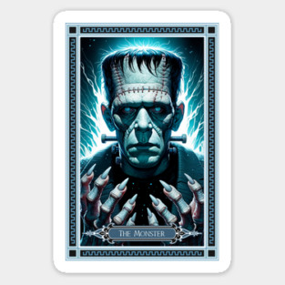 The Frankenstein's Monster Tarot Card Sticker