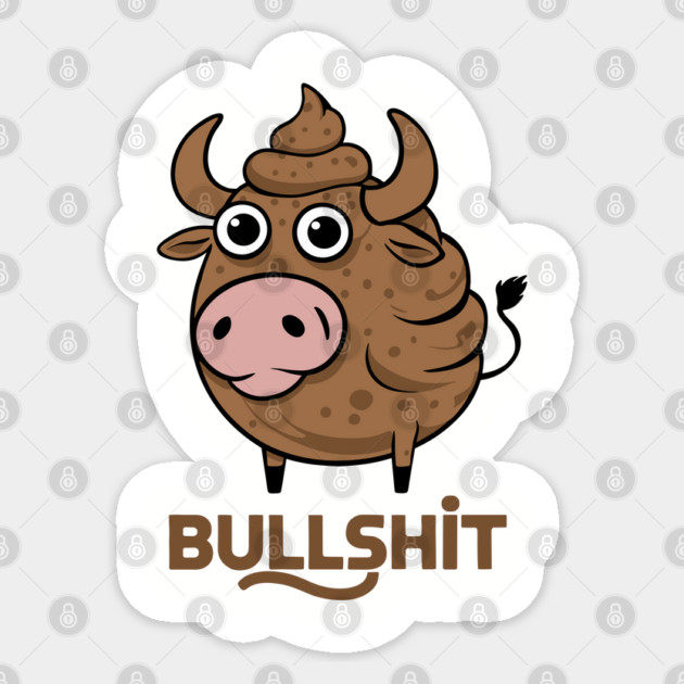 Funny Bullshit Wordplay Pun Humor Poo Sticker by Anticorporati