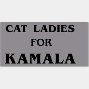 Cat Ladies for Kamala Posters and Art