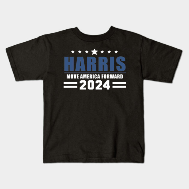 Harris 2024 Move American Forward Kids T-Shirt by UrbanLifeApparel
