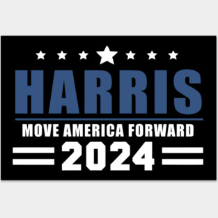 Harris 2024 Move American Forward Posters and Art