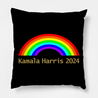 Rainbow for Kamala Harris Pillow
