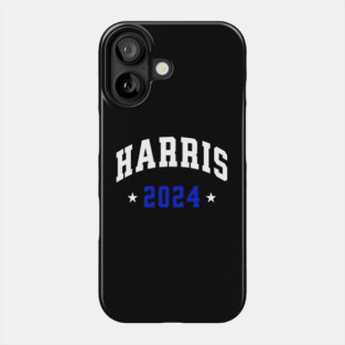 Harris 2024 Election White and blue Phone Case