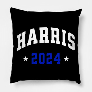 Harris 2024 Election White and blue Pillow