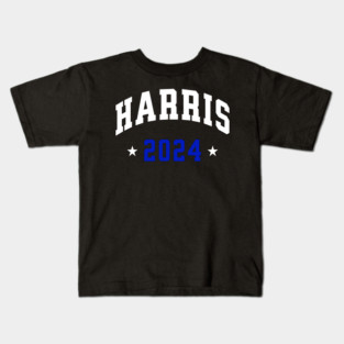 Harris 2024 Election White and blue Kids T-Shirt