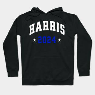 Harris 2024 Election White and blue Hoodie
