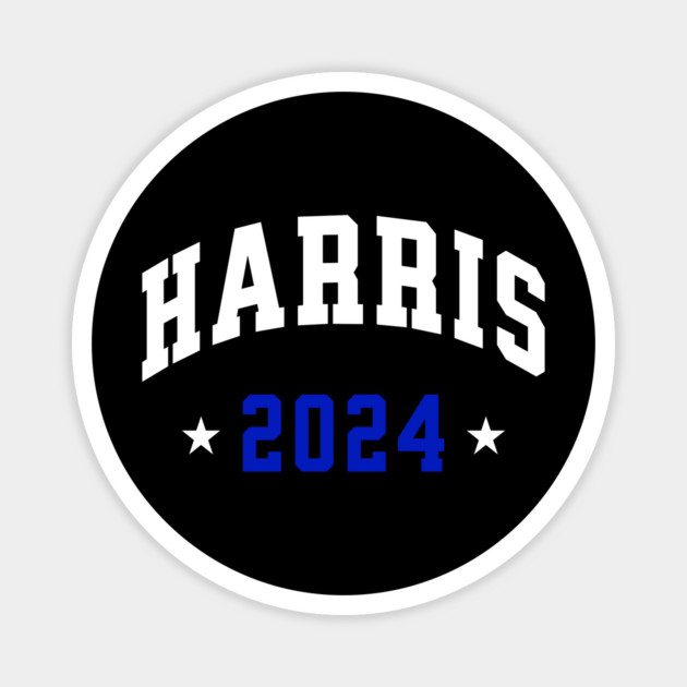 Harris 2024 Election White and blue Magnet by UrbanLifeApparel
