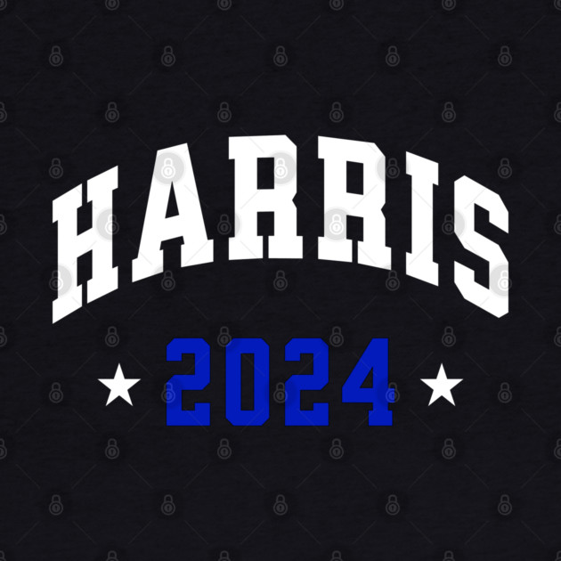 Harris 2024 Election White and blue by UrbanLifeApparel
