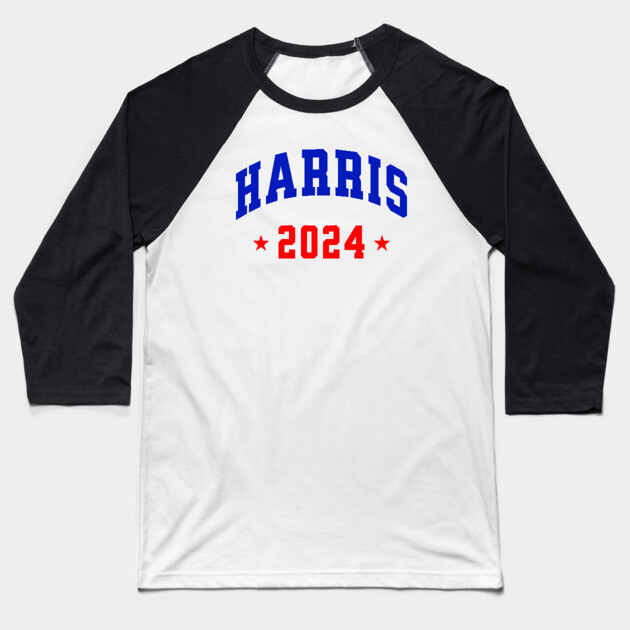 Harris 2024 Blue and Red Baseball T-Shirt by UrbanLifeApparel