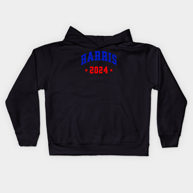 Harris 2024 Blue and Red Kids Hoodie by UrbanLifeApparel