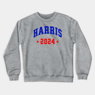 Harris 2024 Blue and Red Crewneck Sweatshirt
