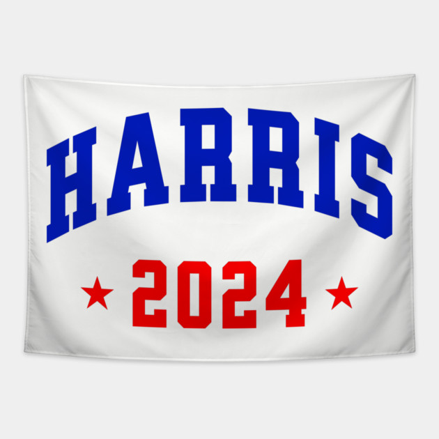 Harris 2024 Blue and Red Tapestry by UrbanLifeApparel