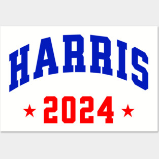 Harris 2024 Blue and Red Posters and Art