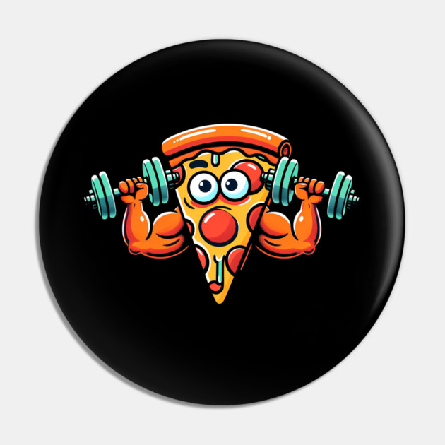 Funny Lifting Workout, Pizza Lover Pin by logiamerch
