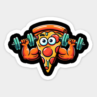 Funny Lifting Workout, Pizza Lover Sticker